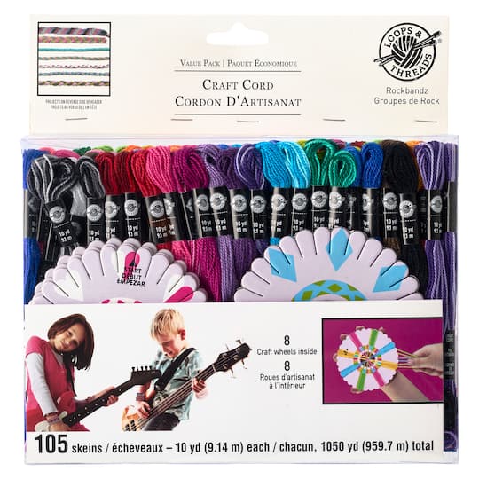 12 Pack: Rock Bandz Craft Cord by Loops & Threads™